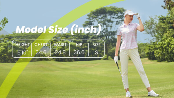 MoFiz Women's Short Sleeve Polo Shirt - Cotton Sports Top
