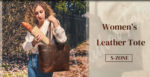 S-ZONE Women Vintage Leather Tote Bag with Crossbody Strap