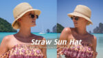 Comhats Women's Beach Straw Sun Hat UPF 50 Packable