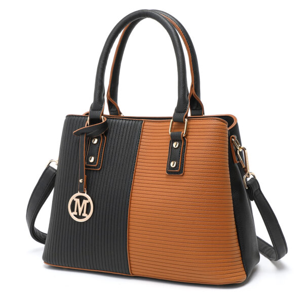 Miss Lulu Women's PU Leather Top Handle Handbag, 25 cm