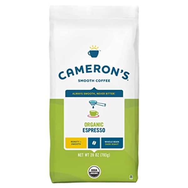 Cameron's Organic Espresso Whole Bean Coffee, 793g