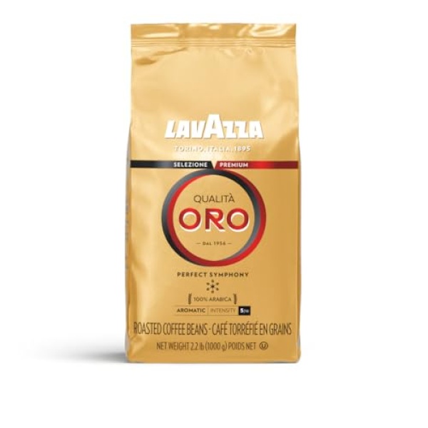 Lavazza Qualità Oro Whole Bean Blend, Medium Roast, 1kg