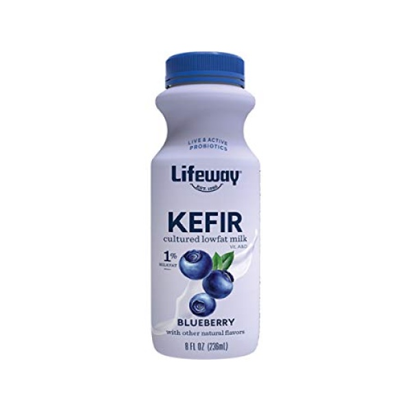 Lifeway Probiotic Low Fat Blueberry Kefir, 237ml, 6-pack