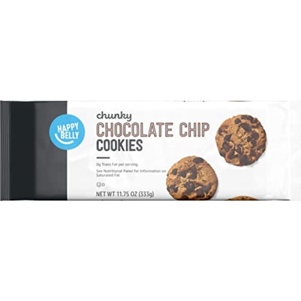 Happy Belly Chunky Chocolate Chip Cookies, 333g (Pack of 1)