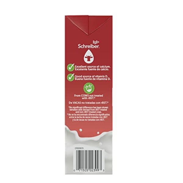 Schreiber Low Fat Shelf Stable Milk, 946 ml (6 Pack)