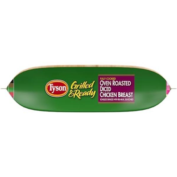 Tyson Grilled & Ready Diced Chicken Breast, 624g (Frozen)