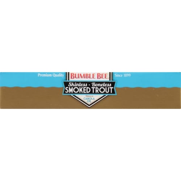 Bumble Bee Smoked Trout Fillets, 108g Can, 17g Protein