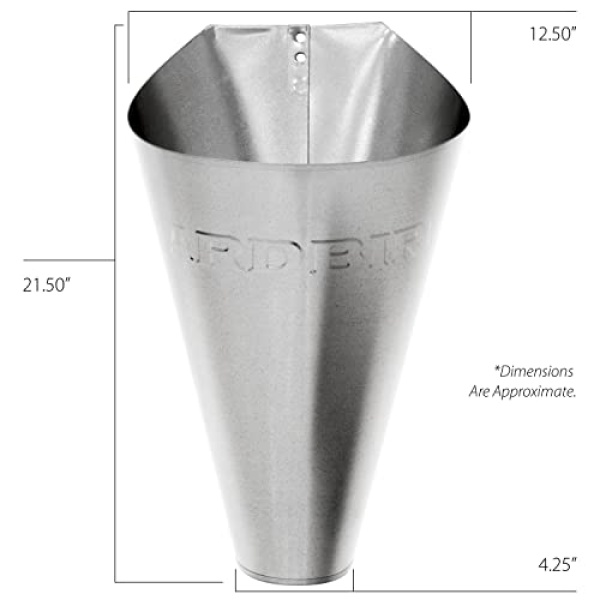 YARDBIRD 43649 Steel 2-Pack Large Galvanized Cones