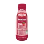 Darigold Strawberry Low Fat Milk, 1% - 414 ml, 12 pack