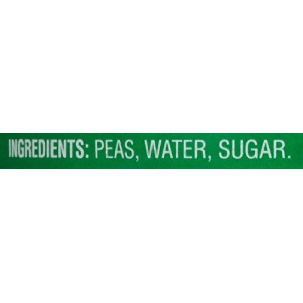 Del Monte No Salt Sweet Peas, 240g (Pack of 12)