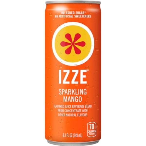 IZZE Sparkling Juice, 4 Flavor Variety Pack, 250 ml, 24 Pack