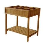 VegTrug 8 Pocket Herb Planter with Snips, Natural