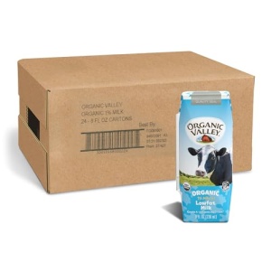 Organic Valley 1% Milk Boxes, 237ml (Pack of 24)