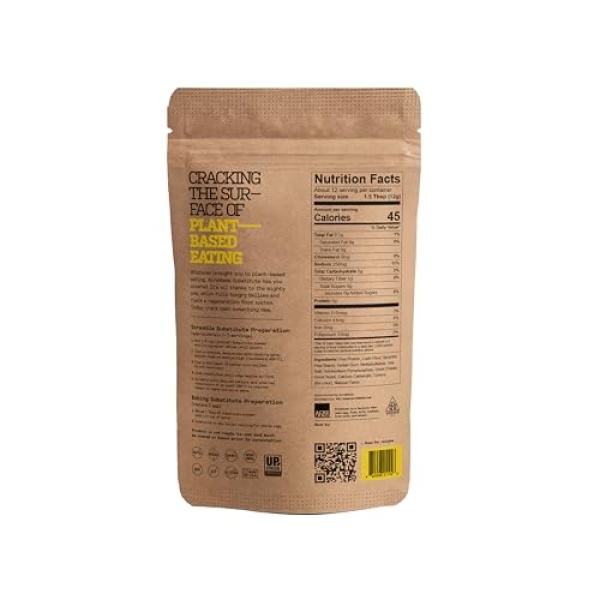 AcreMade Vegan Egg Powder, 12 Eggs, Gluten & Soy-Free, 5g Protein