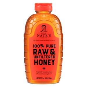 Nate's Pure Raw Honey - Award-Winning Taste, 907g Squeeze Bottle