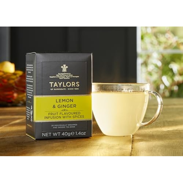 Taylors Lemon & Ginger Herbal Tea, 20 Bags