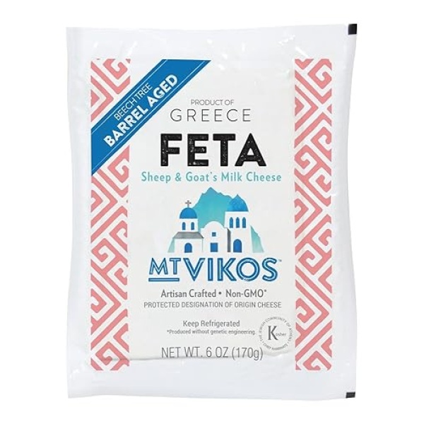 Mt Vikos Barrel Aged Feta Cheese, 170g - 6 per case