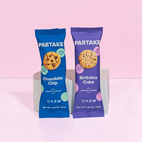 Gluten Free Crunchy Vegan Snack Packs by Partake | 48Ct