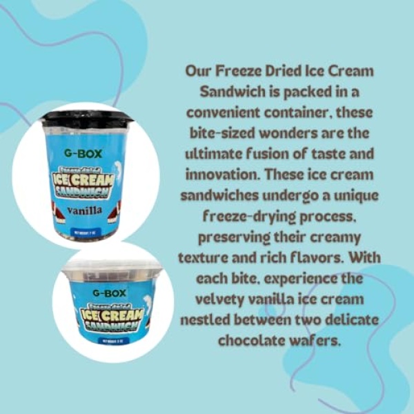 G-BOX Freeze Dried Vanilla Ice Cream Sandwiches (85g)