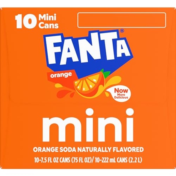 FANTA ORANGE CAN 222 ML X10
