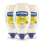 Hellmann's Real Mayonnaise Squeeze Bottle 3 Count 567g