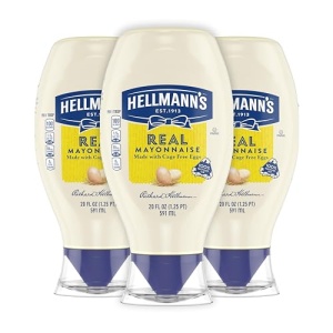 Hellmann's Real Mayonnaise Squeeze Bottle 3 Count 567g