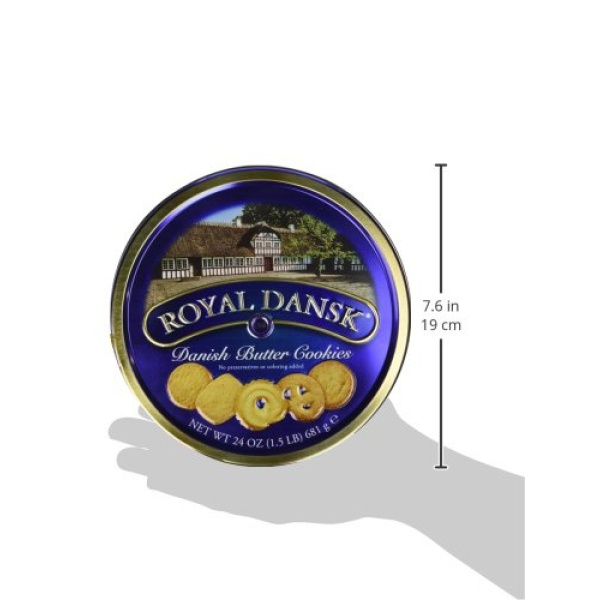 Royal Dansk Danish Butter Cookies, 680g (Pack of 1)