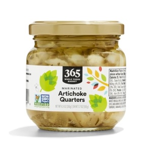 365 by Whole Foods, Marinated Artichoke Quarters, 184g