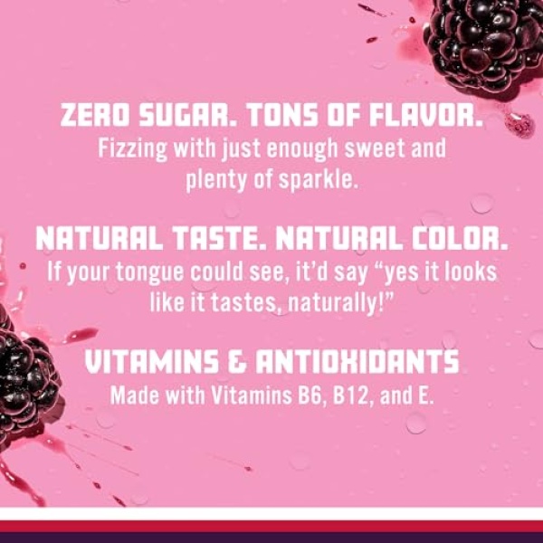 Sparkling Ice Black Raspberry Water, 503ml, Pack of 12