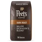 Peet's Dark Roast Whole Bean Coffee - Major Dickason's 510g