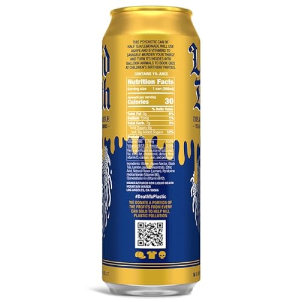 Liquid Death Dead Billionaire Iced Tea, 8-Pack (570ml)