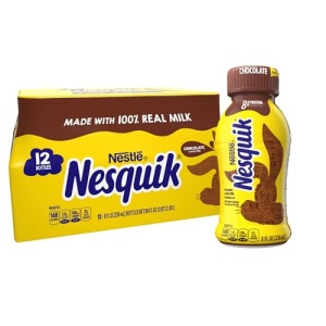 Nesquik Chocolate Lowfat Milk 12 Pack (237 ml each)