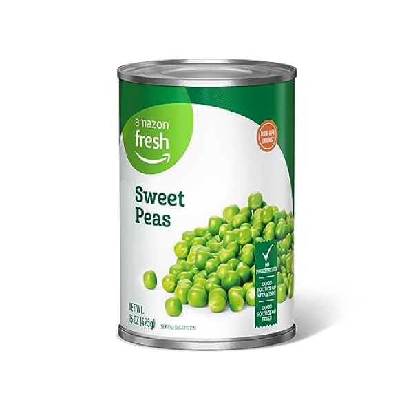 Amazon Fresh Canned Sweet Peas, 425g