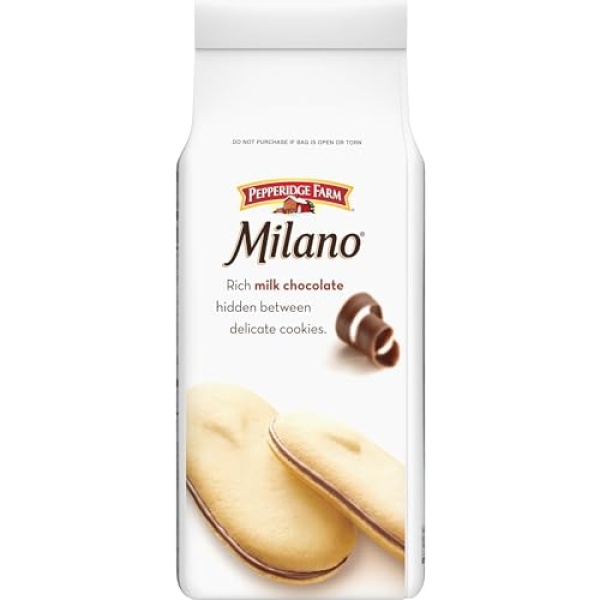 Milano Milk Chocolate Cookies, 170g Bag (15 Cookies)