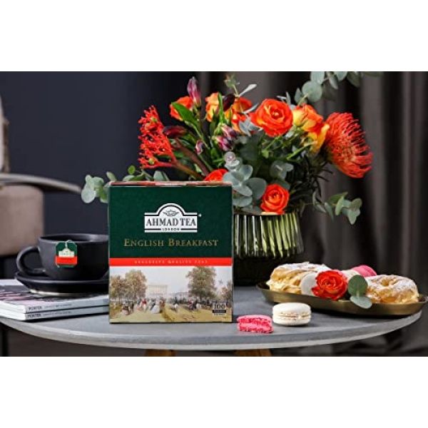 Ahmad English Breakfast Black Tea, 100 Teabags