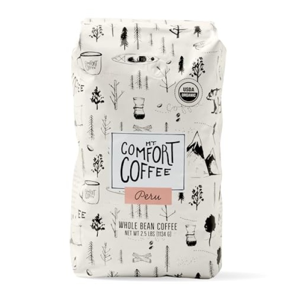 Mt. Comfort Organic Peru Medium Roast, 1.13 kg Whole Beans