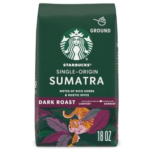 Starbucks Dark Roast Sumatra Coffee, 100% Arabica, 510g
