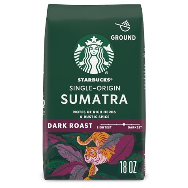 Starbucks Dark Roast Sumatra Coffee, 100% Arabica, 510g