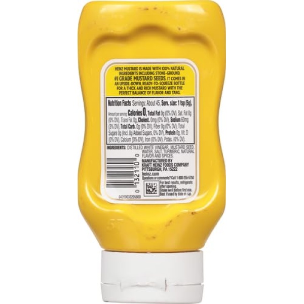 Heinz Yellow Mustard (227 g Bottle)
