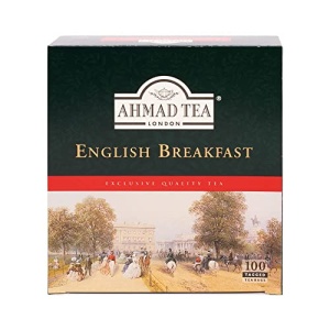 Ahmad English Breakfast Black Tea, 100 Teabags