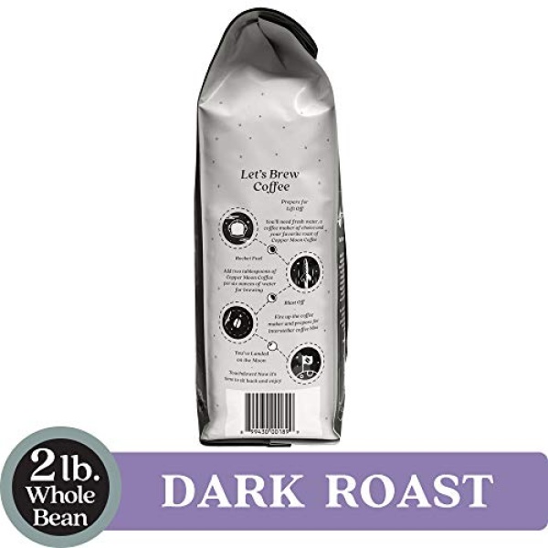 Copper Moon Dark Roast Whole Bean Coffee, Sumatra, 907g