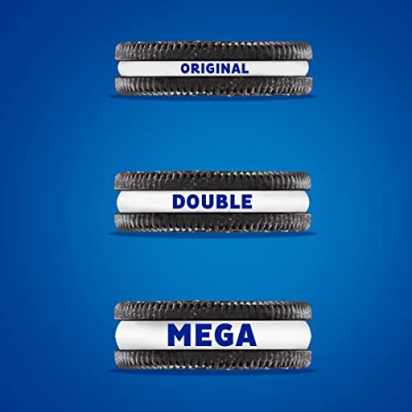 OREO Mega Stuf Chocolate Cookies, Family Size, 500g