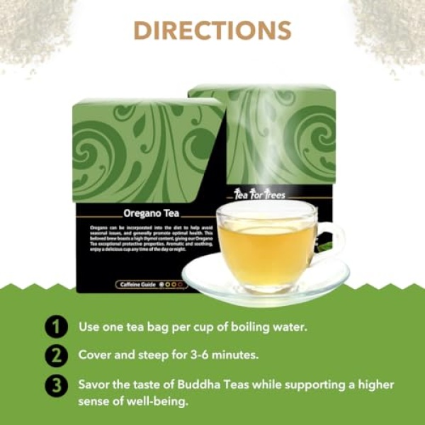 Organic Oregano Tea - Caffeine Free - 18 Bags