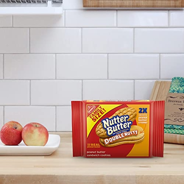 Nutter Butter Double Nutty Cookies, Family Size, 433g