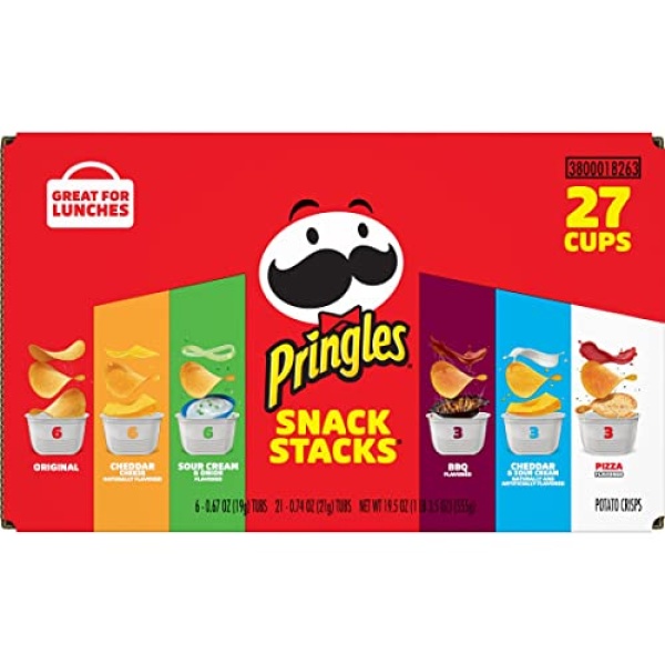 Pringles Potato Crisps Variety Pack (27 Cups)