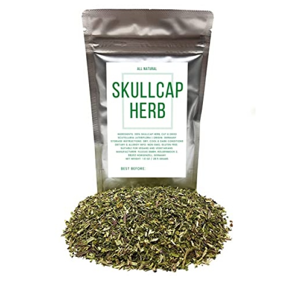Skullcap Herb from Germany - Natural, Cut & Dried, 28.5g