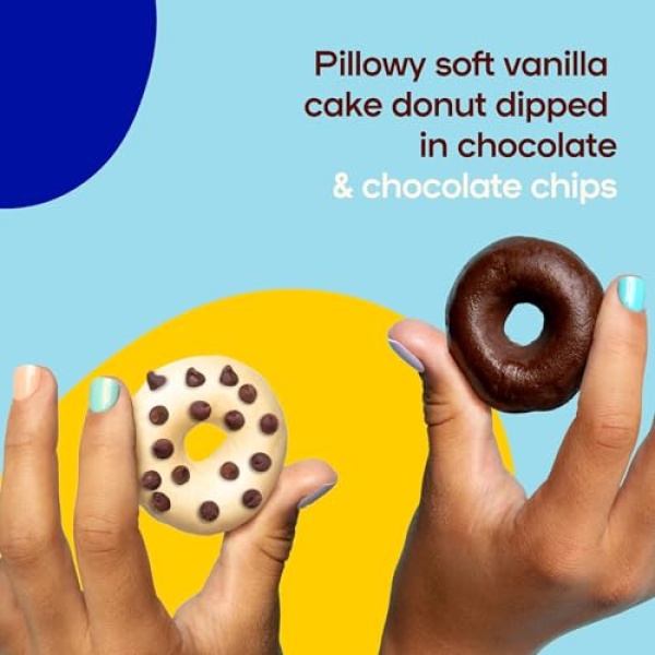 Donutful Choc Chip & Dipped Mini Donuts Snack Pack - 20x2