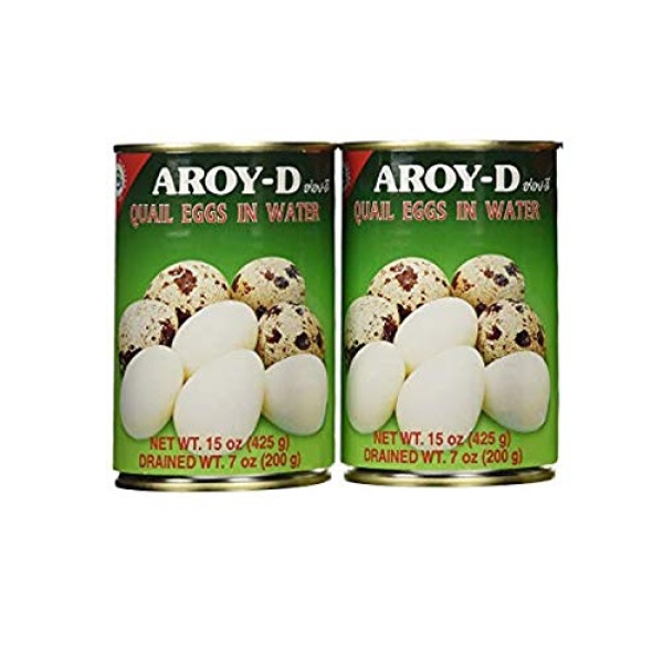 Aroy-D Quail Eggs, 425g, 2-Pack