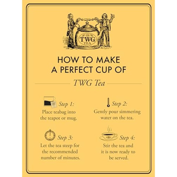 TWG London Breakfast Black Tea, 15 Cotton Bags Gift Set