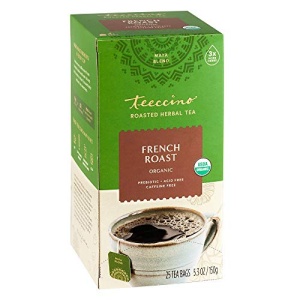 Teeccino French Roast Herbal Tea, 25 Bags, Caffeine-Free